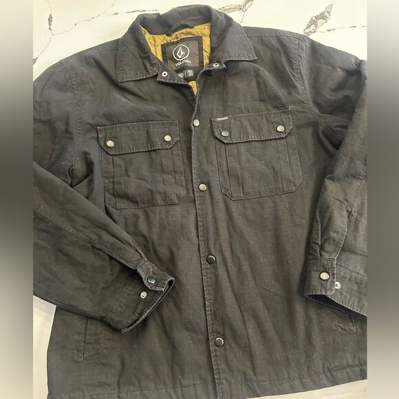 Volcom Men's Black Jacket Medium - Picture 1 of 5